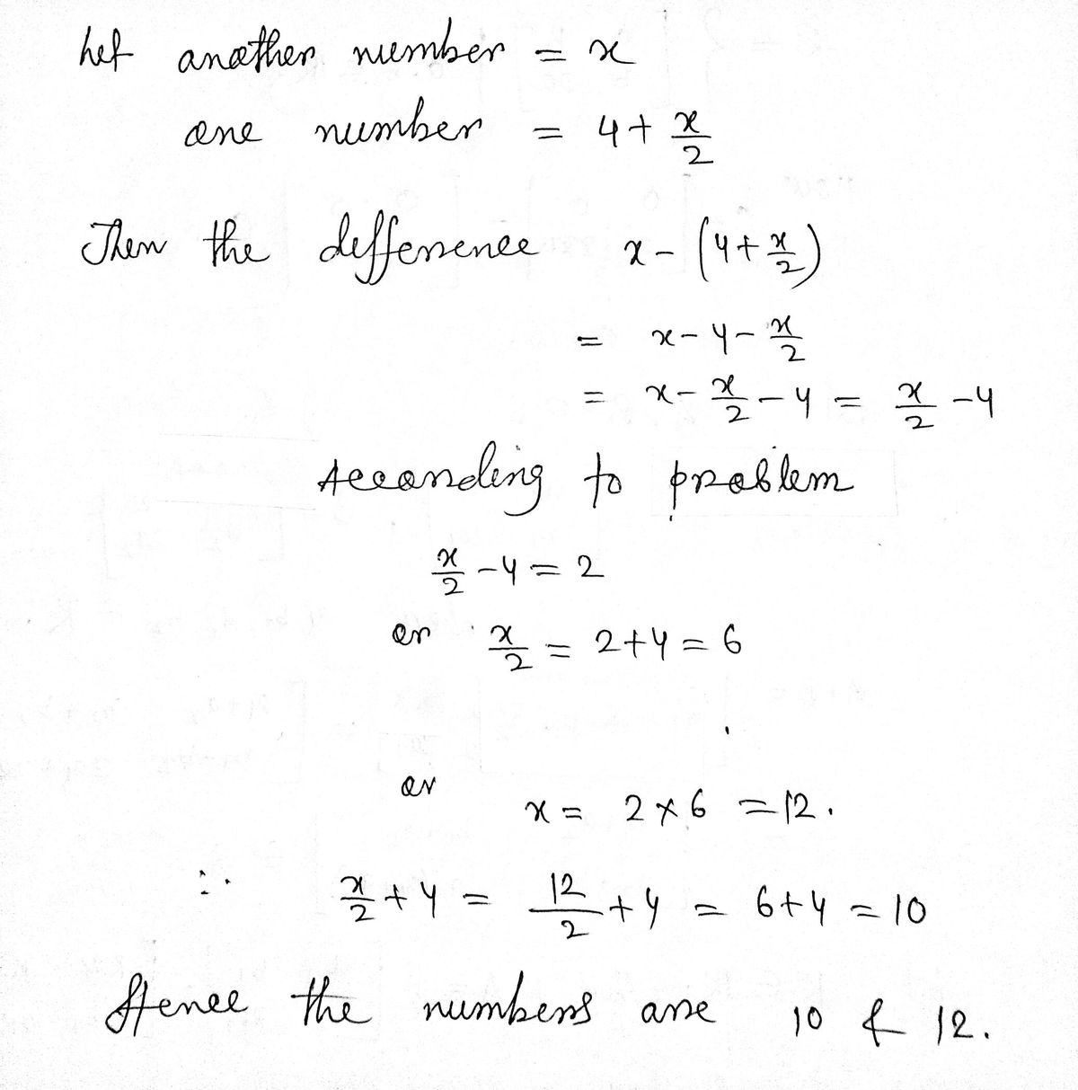 Algebra homework question answer, step 1, image 1